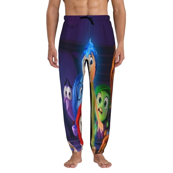 Men Inside O-u Sweatpants Funny 3D Print Sports Joggers Pants Casual Graphic Trousers with Drawstring