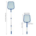 thumbnail image 3 of Deep Skimmer Net Swimming Pool Debris Leaf Skimmer Mesh Net 3 Way Cleaning & Telescopic Pole Cleaning Above Ground Inground Pool Hot Tub Spa Pond, 3 of 7