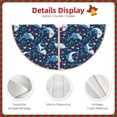 thumbnail image 3 of Bingfone Christmas Tree Skirt Mat Christmas Decoration Interior 48" -Sea Sharks, 3 of 6