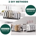 thumbnail image 2 of FUPOJH Upgraded Expandable Pot Rack Organizer, Iron, Kitchen Pot Racks, Pot Rack, Black, 37.8 inches, For Cookware, 2 of 8