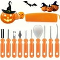thumbnail image 1 of Knife Cutter Polishing stone-Pumpkin Carving 10 Piece Set Plastic(Orange, One Size), 1 of 8