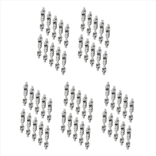 50 Piezas Soporte de Carretes de CañA de Pescar Asiento de Carrete de Pesca Soporte de Carretes de Pesca Cubierta de Rueda de Clip de CañA de Pescar Aparejos de Pesca