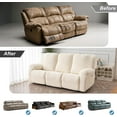 thumbnail image 2 of Recliner Sofa Cover Stretch Couch Covers, Sofa Slipcover for Reclining Couch Thick Jacquard Furniture Protector Washable (Beige, 3 Seat), 2 of 8
