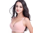 thumbnail image 2 of Women's Nursing Bra Wirefree Breastfeeding Maternity Sleep Bralette Removable Plus Size, 2 of 4