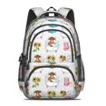 thumbnail image 2 of Highland Cow and Bathtub Print Backpack for School, Cute School Bag with Adjustable Shoulder Straps and Padded Back, 16.9"x12.6"x5.9", 2 of 5