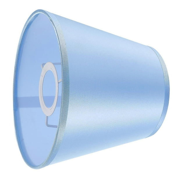Lamp Shade Cover Conical Shape Blue 17X11X14CM Easy Installation and Removal Decorative Cloth Lampshade for Table Lamp 1Pack