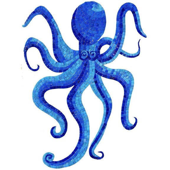 Glass Octopus Mosaic