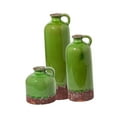 thumbnail image 2 of GROWTH TANK 3 Pcs Ceramic Flower Vase Planter Home Decor Table Planter Shelf Antique Ceramic Green, 2 of 9