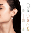 thumbnail image 3 of Inpasne Square Opal Dangle Drop Earrings Gold Leverback Earrings Jewelry Gifts for Women Wife, 3 of 4