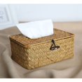 thumbnail image 3 of &nbsp;Soporte rectangular para caja de pañuelos tejidos, servilletero decorativo, dispensador de cartón de bombeo, caja facial para decoración del hogar, oficina y coche brillar Electrónica, 3 of 5
