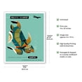 thumbnail image 2 of Pacific Islands - Qantas Airways - Green Sea Turtle - Vintage Airline Travel Poster by Harry Rogers c.1960s - Fine Art Matte Paper Print (Unframed) 16x20in, 2 of 4