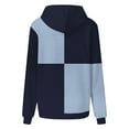 thumbnail image 4 of Xcmzpl Womens Hoodies Plus Size Color Block Hooded Sweatshirt Athletic Pullover Tops Cotton Long Sleeve Shirts Early Fall Fashion, 4 of 5