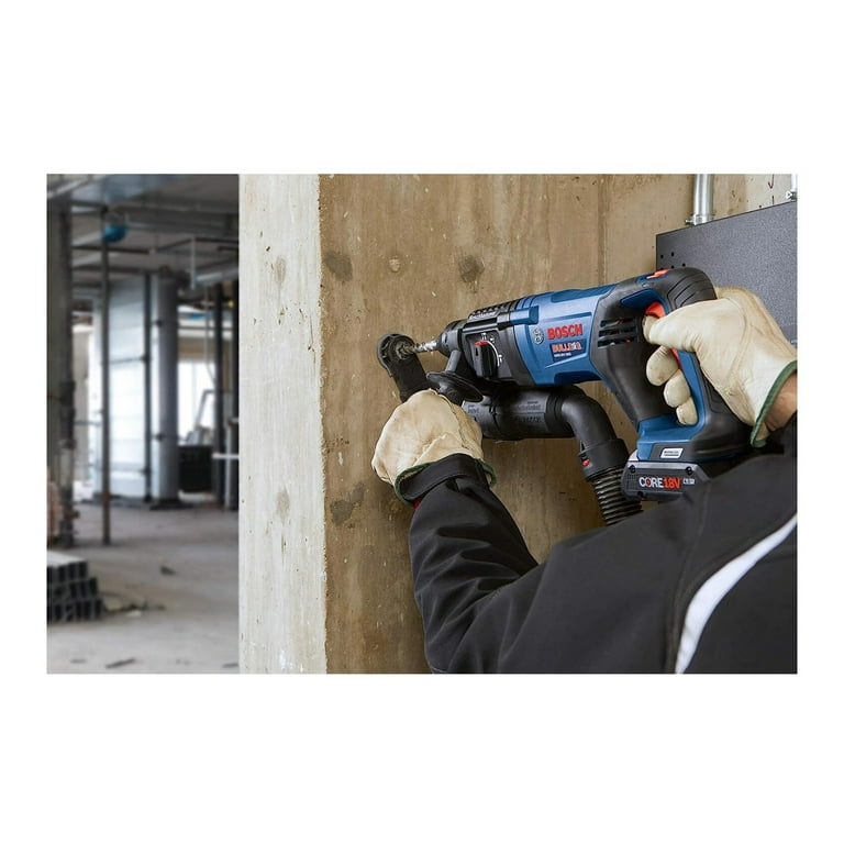 Bosch 18V Bulldog 1 in. Cordless SDS Plus Rotary Hammer Drill Kit Battery Walmart
