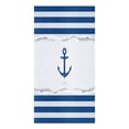thumbnail image 2 of Anchor Blue White Lines Microfiber Kitchen Hand Towel Dish Cloth Tableware Household Cleaning Towel Utensils for Kitchen, 2 of 6