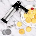 thumbnail image 4 of Prensa de Galletas de Acero Inoxidable, Juego Prensa Para Hacer Galletas, Pistola Para Hacer Galletas con 8 moldes de Discos y 8 Boquillas de Glaseado, churreras para churros, 4 of 4