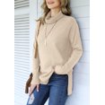 thumbnail image 5 of Anygrew Women Pullover Sweater Long Sleeve Casual Sweaters for Women Turtleneck Knit Jumper, 5 of 5