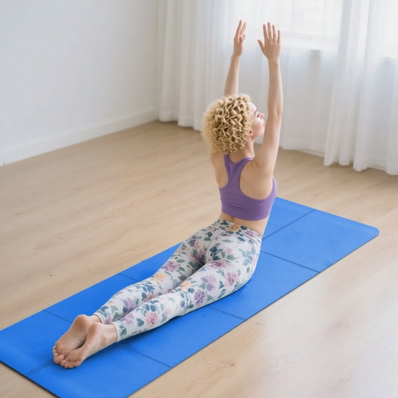-Purpose Fitness and Yoga Mat for Indoor Outdoor Home Gym Playroom Backyard Gymnastics Tumbling Skill Training