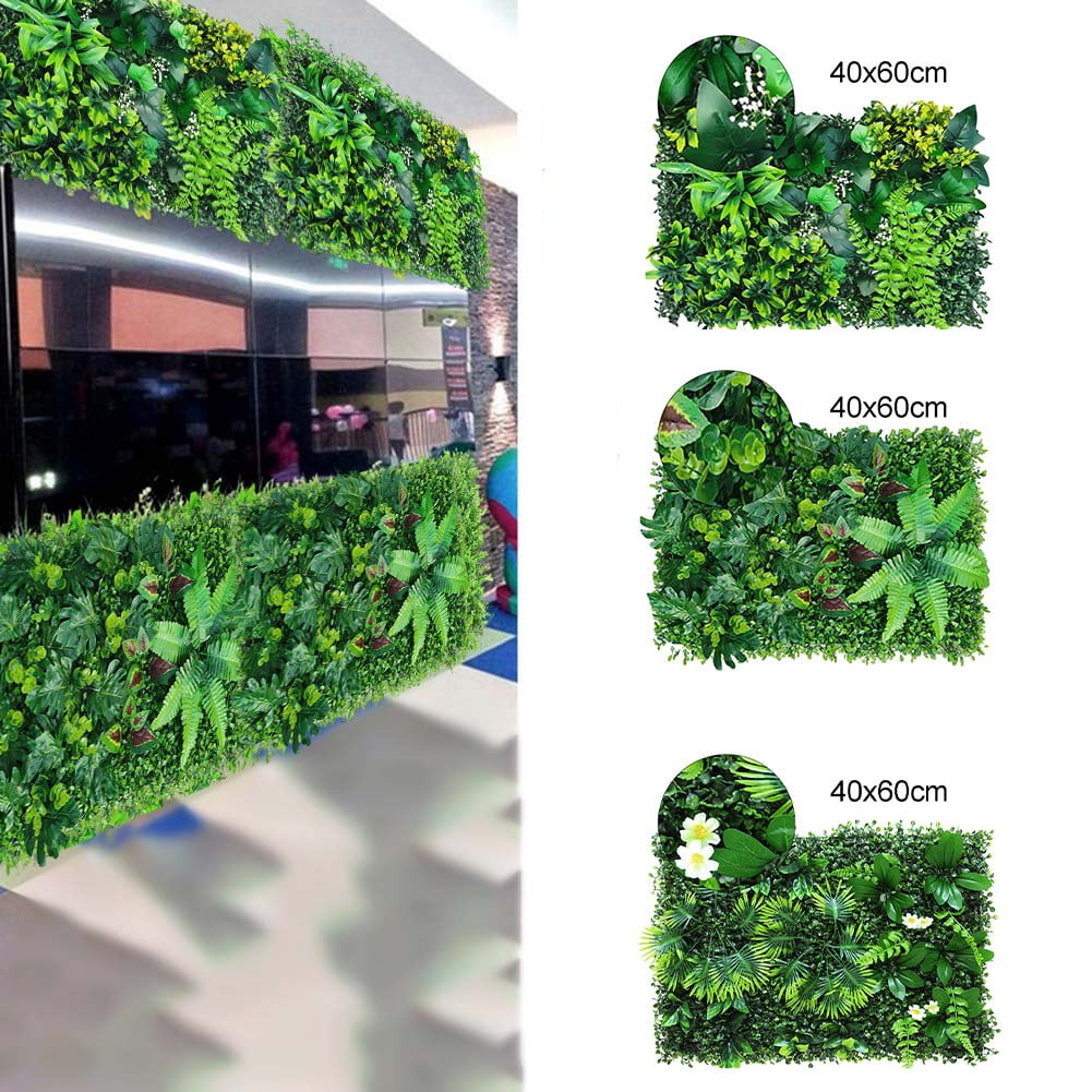 40X60Cm Artificial Plant Grass Fake Lawn Carpet Backdrop Wall Hanging Greenery Leaf Mat Vegetation For Home Garden Party Decor