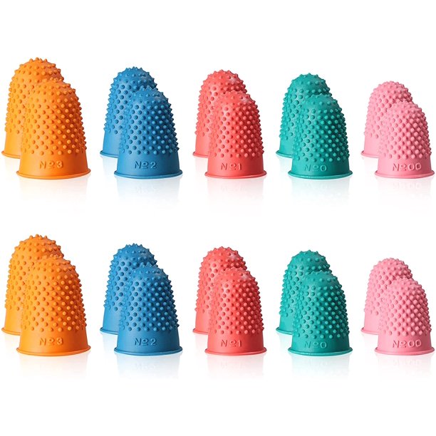 MGTOES02 Rubber Finger Pads Finger Pads NonSlip Finger Covers 5 Sizes