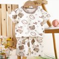 thumbnail image 2 of UAYOTSE Cartoon Graphic Tshirt Shorts Summer Cotton Two‑piece Set Toddler Boys Girls Casual Daily Clothes Size 9-18 Months, 2 of 4