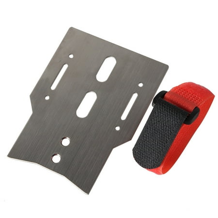 2019 hotsales 1:10 RC Car Stainless Steel Battery Plate Mount with Tie Down Strap for
