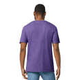 thumbnail image 5 of Gildan Men’s V-Neck Short Sleeves T Shirt 6 Pack Softstyle Classic Fit Tee, Heather Purple Size - M, 5 of 5