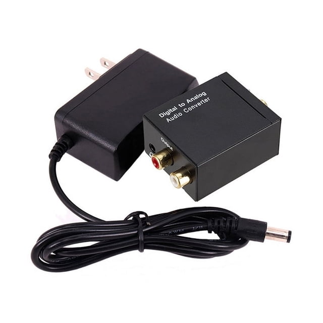 Convertidor de audio digital a analógico de 3,5 mm con fibra coaxial digital