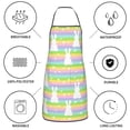 thumbnail image 6 of Rocae Rainbow Rabbit for Kitchen Aprons for Women Adjustable Cooking Kitchen Chef Apron for Men with Pockets, 6 of 7