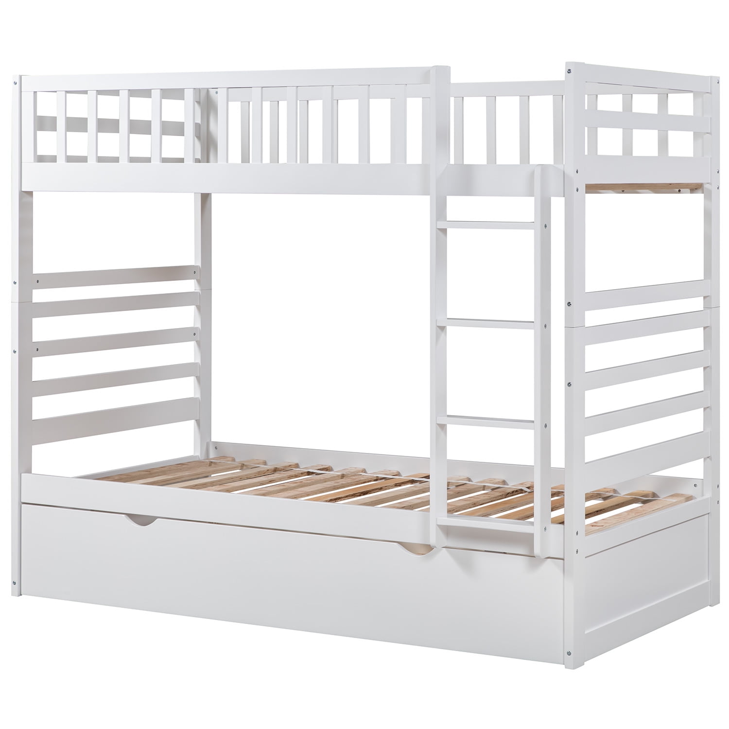 Merax Wood Bunk Bed Twin Over Multiple Finishes With Trundle Merax Wood Bunk Bed Twin Over Multiple Finishes With Trundle Com
