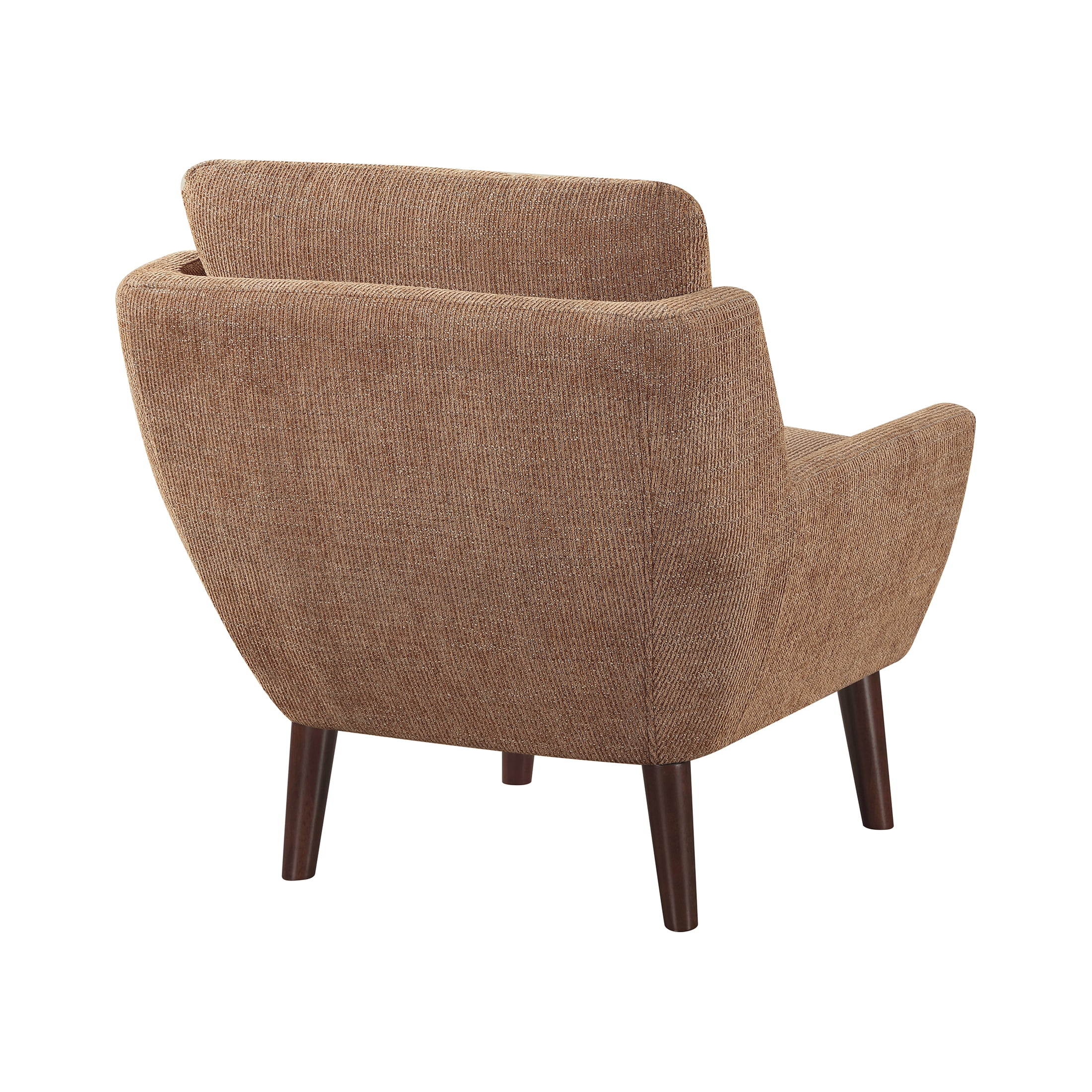 OakvillePark Silverquartz Chenille Accent Chair, Orange