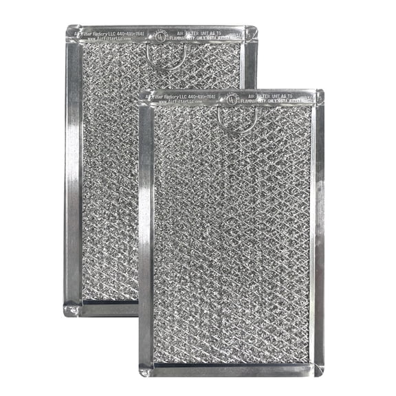 Air Filter Factory Replacement for AP2928255, R9800408 Whirlpool Aluminum Grease Filter 2-Pack