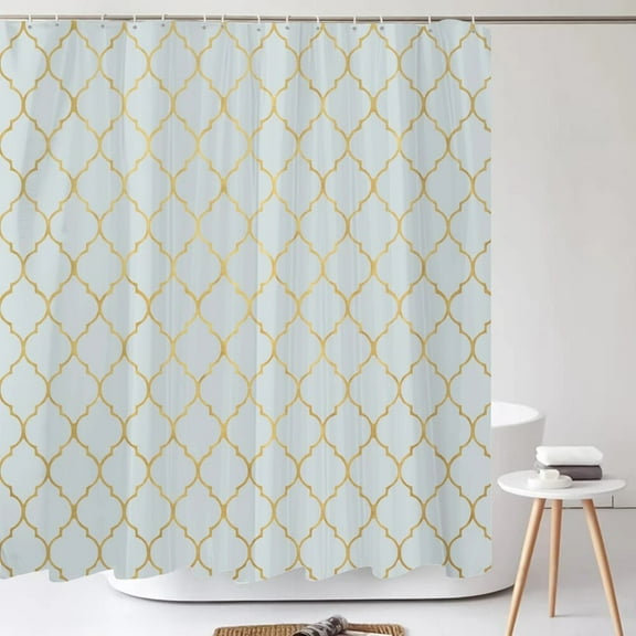 Waterproof Shower Curtains for Bathroom Home Decor Polyester Fabric Shower Curtains Geometric Pattern Multi-size Shower Curtains