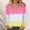 Pink, variant on Idoravan Long Sleeve Shirts for Women Clearance Women's Casual Loose V-Neck Tie-Dye Printing Long Sleeve Blouse T-shirt Tops
