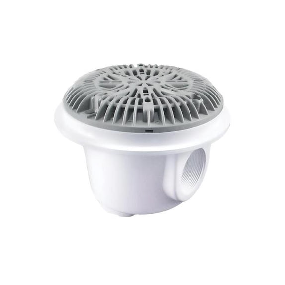 Custom Molded Products Galaxy Main Drain for Vinyl & Fiberglass Pools, Gray - 8 in.