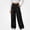 Black, variant on SGFCWSX Girls Cargo Pants, Wide Leg Elastic Waist Loose Fit Trousers with Pockets for Daily Street Style Khaki Size 12