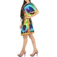 thumbnail image 2 of HAPPY BAY Women's Beachwear Plus Size Swimsuit Coverups for Women Summer Swim Beach Dress Cover ups for Swimwear Women Bathing Suit Cover-Up 3X-4X Peacock, Allover, 2 of 3