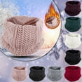 thumbnail image 2 of Neck Warm Mens Wool Bib Womens Scarf Winter Double Thick Knit Ring Unlimited Scarf Warm And Windproof Small Scarf for Women Neck Polyester Gaiter Winter Winter Running Gear for Men Head Ski Gaiter, 2 of 5