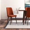 thumbnail image 4 of Adem 9-Piece Modern Solid Wood Walnut Dining Room & Kitchen Table and Chair Set, 4 of 6