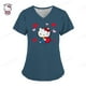 thumbnail image 3 of Camiseta Hello Kitty Camisetas Uniforme Enfermera Bolsillo Hello Kitty Cuello V Ropa Mujer Tops Hospital Top Mujer 2023 Uniforme Cuello, 3 of 5