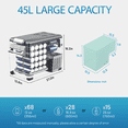 thumbnail image 5 of Alpicool CF45 Portable Refrigerator 12 Volt Car Freezer 48 Quart(45 Liter) Vehicle, Car, Truck, RV, Boat, Mini fridge freezer for Driving, Travel, Fishing, Outdoor and Home -4°F to 68°F, 5 of 8