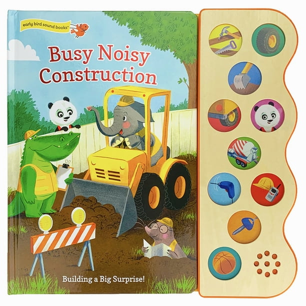 Interactive 10Button Early Bird Sound Books Busy Noisy Construction (Board Book)