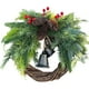 thumbnail image 2 of Decoración navideña, adornos navideños, regalos navideños, decoración navideña, corona de agujas de pino, centro de mesa, corona colgante, 2 of 6