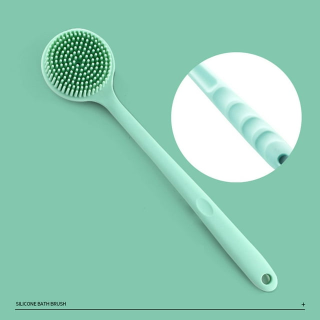 Bath Brush With Long Handle, Soft Body Brush Back, Shower Wet
