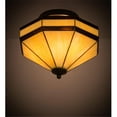 thumbnail image 1 of Meyda 182677 14 in. Top Ridge Semi-Flushmount, Textured Timeless Bronze, 1 of 1