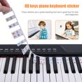 thumbnail image 4 of Pegatinas de teclado de piano Ndcxsfigh sin pasta Para niños principiantes 88 teclas multicolor Para Estrenar, 4 of 7