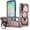 Rosegold, variant on Dteck Magnetic Case for Samsung Galaxy A14 5G,Shockproof TPU PC Ring Holder Case Compatible with Mag Safe Military Drop Protection Kickstand Back Cover,Black
