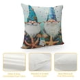 thumbnail image 4 of Square Throw Pillow Covers Gnomes Holding Starfish Conch with Mermaid Tail Pillow Cases Decorative for Home Bedroom Sofa Pillowcases Standard Size, 4 of 5