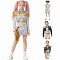 thumbnail image 2 of Girls Pop Singer Cos Outfit Set for Party Theme Dress Up Birthday Gifts Pop Singer Pendant Dance Stage Outfits Set（7-8 Years）, 2 of 5