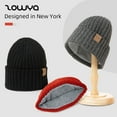 thumbnail image 3 of ZOWYA Winter Hat Thick Knit Beanie with Thermal Lining Snow Skull Cap for Men and Women, 3 of 5