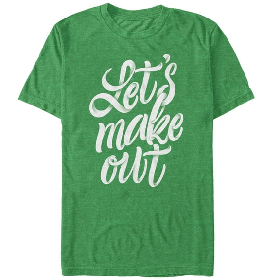 Men's Lost Gods St. Patrick's Day Let's Make Out Graphic Tee Kelly Green 2X Large